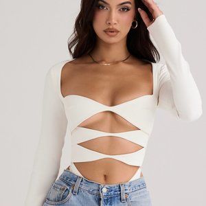 House of CB Danica Bodysuit Ivory